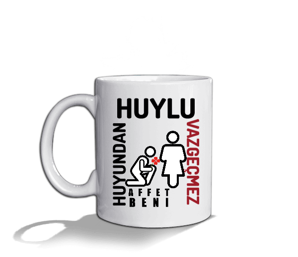 Tisho - HUYLU HUYUNDAN VAZGEÇMEZ Beyaz Kupa Bardak