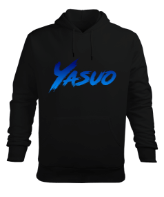 h.z yasuo Erkek Kapüşonlu Hoodie Sweatshirt - Thumbnail