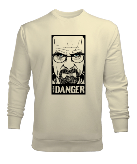 Tisho - I Am Danger - Ben Tehlikeyim - Breaking Bad Krem Erkek Sweatshirt