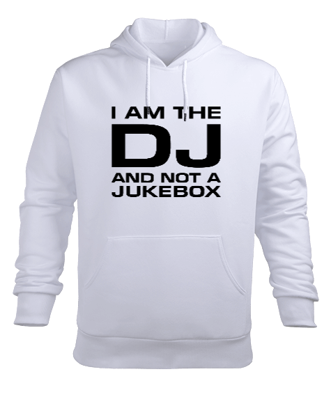 Tisho - I AM DJ AND NOT A JUKEBOX Erkek Kapüşonlu Hoodie Sweatshirt