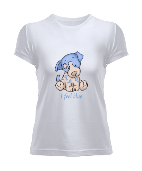 Tisho - I feel blue T-shirt Kadın Tişört