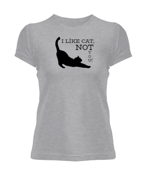Tisho - I LİKE CAT Pet Kadın Tişört