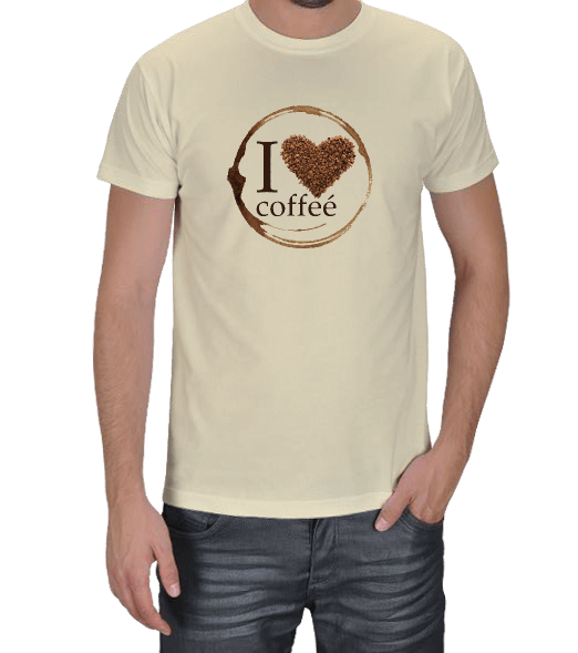 Tisho - I Love Coffee Erkek Tişört