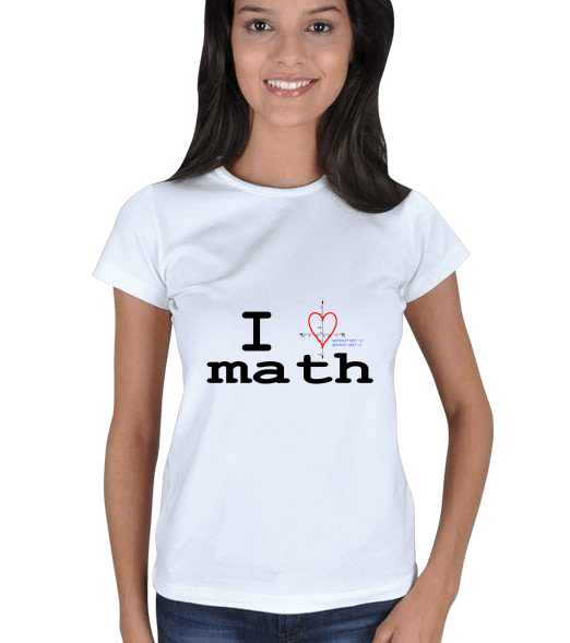 Tisho - I love math BB Kadın Tişört