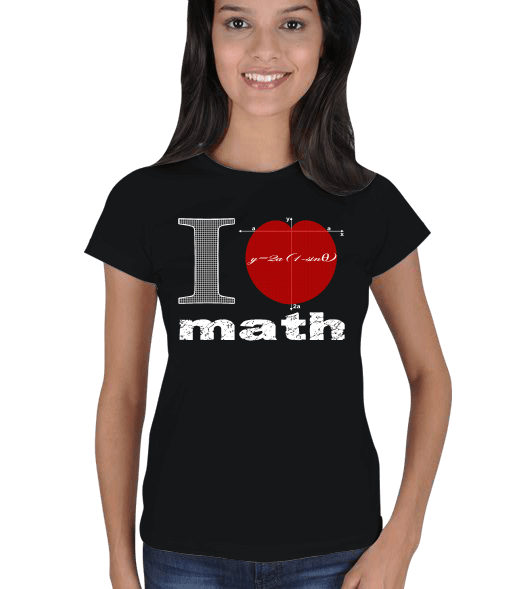 Tisho - I love math bs Kadın Tişört