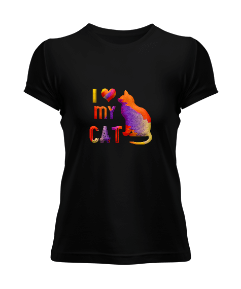 Tisho - I Love My Cat Kadın Tişört