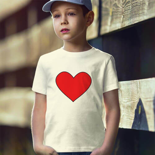 I Love U Erkek Çocuk Tişört - Tekli Kombin