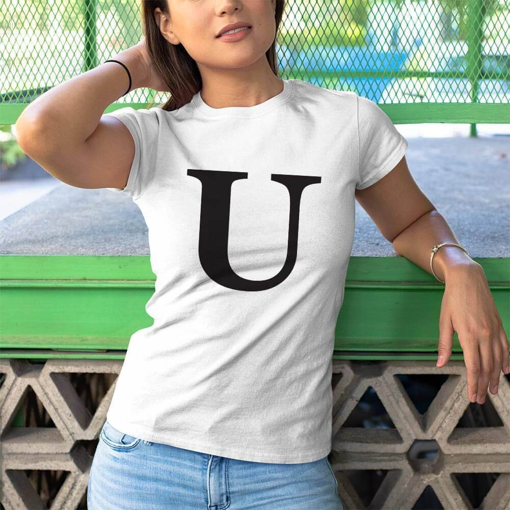 I Love U Kadın Tişört - Tekli Kombin