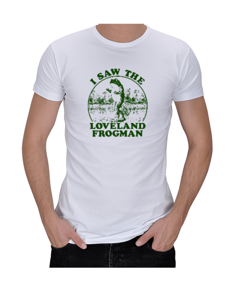 Tisho - I Saw the Loveland Frogman Erkek Regular Kesim Tişört