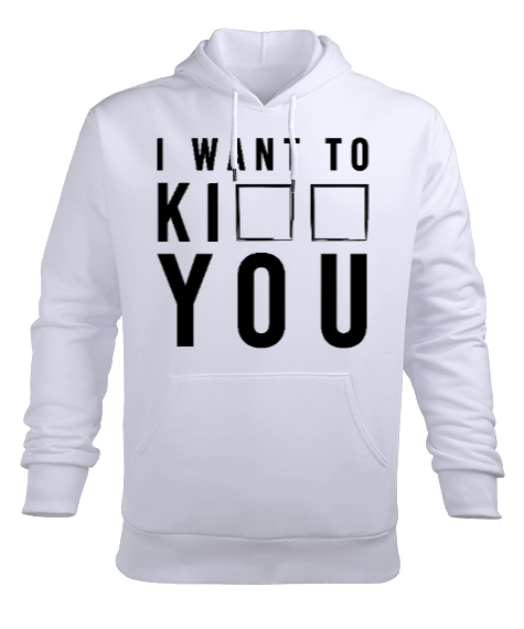 Tisho - I Want Serisi Erkek Sweatshirt Erkek Kapüşonlu Hoodie Sweatshirt