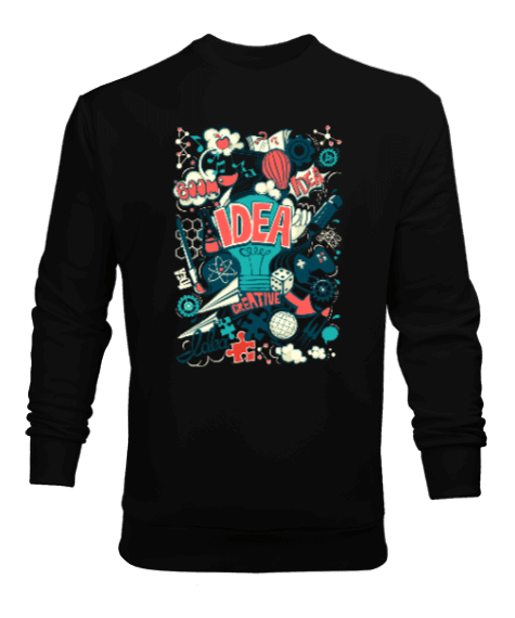 Tisho - İdea Fikir Sanat Tasarımlı Erkek Sweatshirt