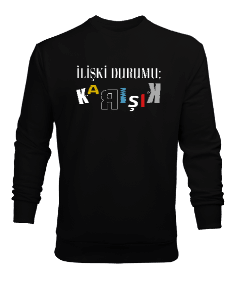 Tisho - İlişki Durumu Karışık Erkek Sweatshirt