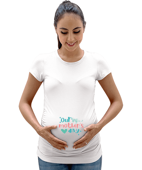 Tisho - İlk Anneler Günü Kadın Hamile Tişört