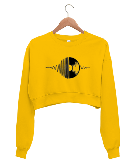 Tisho - İllüstrasyon tasarımlı Kadın Crop Sweatshirt
