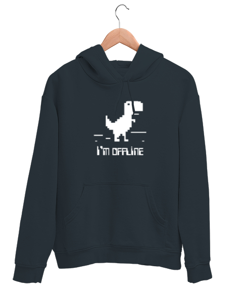 Tisho - Im Offline - Çevrimdışı Füme Unisex Kapşonlu Sweatshirt
