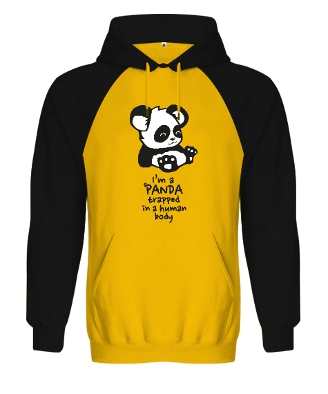Tisho - Im Panda Orjinal Reglan Hoodie Unisex Sweatshirt