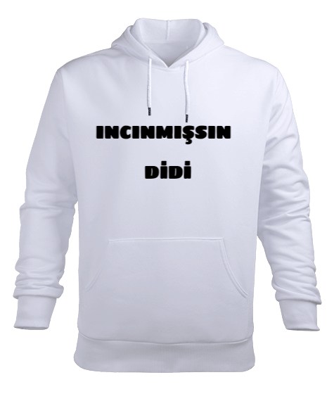 Tisho - INCINMIŞSIN DİDİ Erkek Kapüşonlu Hoodie Sweatshirt