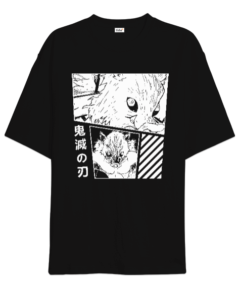 Tisho - İnosuke - Demon Slayer Oversize Unisex Tişört
