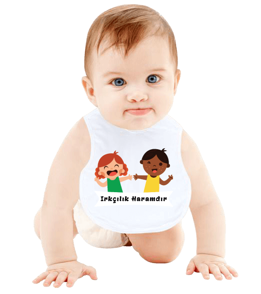 Tisho - Irkçılık Haramdır Bebek Mama Önlüğü