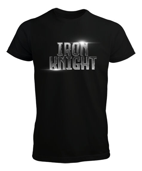 Tisho - Iron Knight - Demir Şövalye Siyah Erkek Tişört