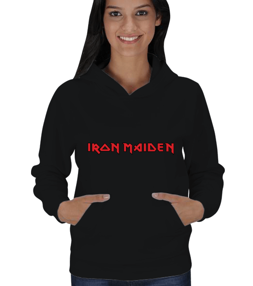 Tisho - iron maiden Kadın Kapşonlu