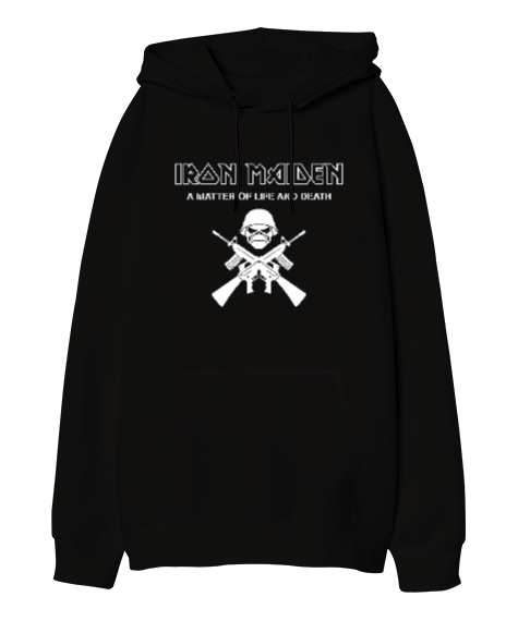 Tisho - Iron Maiden Oversize Unisex Kapüşonlu Sweatshirt