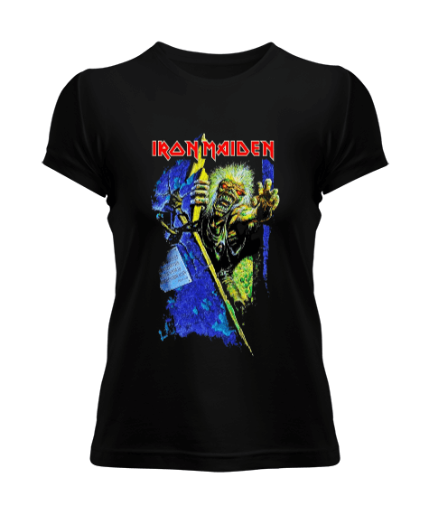 Tisho - Iron Maiden Rock Tasarım Baskılı Kadın Tişört