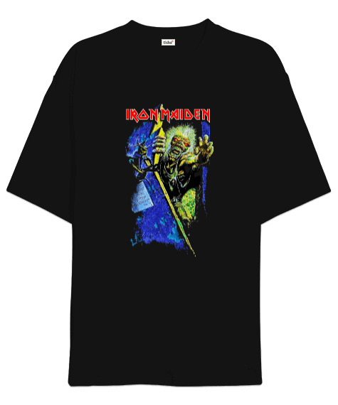 Tisho - Iron Maiden Rock Tasarım Baskılı Oversize Unisex Tişört