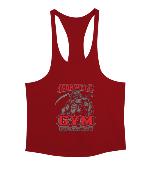 Tisho - Ironville GYM Vücut Geliştirme Bodybuilding Fitness Tasarım Erkek Tank Top Atlet
