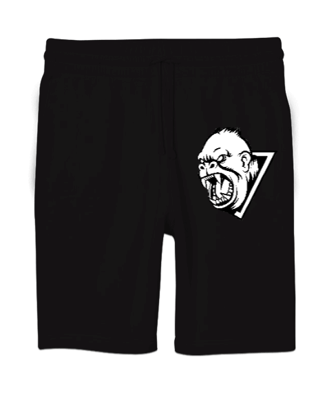 Tisho - Isırmaya hazır dişli güçlü kaslı orangutan özel tasarım Unisex Sweatshirt Şort Regular Fit