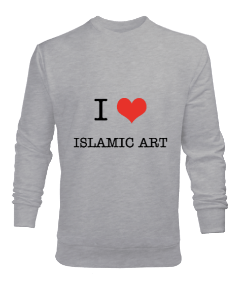 Tisho - İslami sanatı seviyorum ve namaz baskılı erkek Erkek Sweatshirt