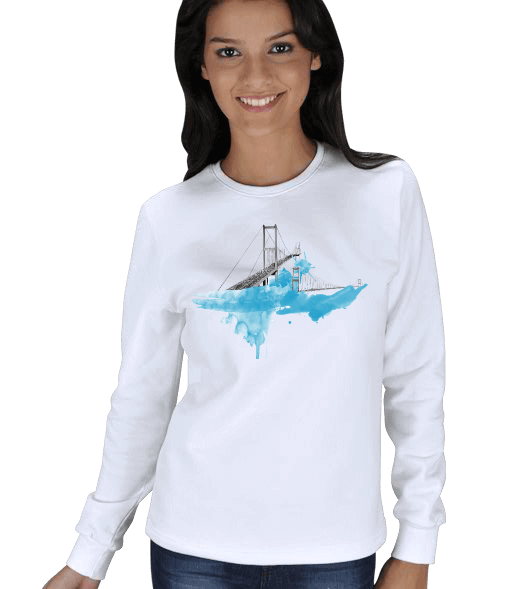 Tisho - İstanbul - 3 Tasarımlı Kışlık Sweatshirt KADIN SWEATSHIRT