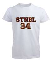 İSTANBUL 34 Beyaz Erkek Tişört - Tisho