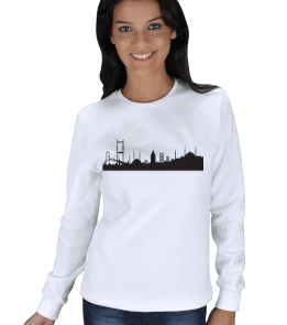 Tisho - İstanbul - 4 Tasarımlı Kışlık Sweatshirt KADIN SWEATSHIRT
