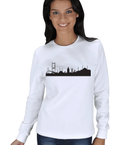 İstanbul - 4 Tasarımlı Kışlık Sweatshirt KADIN SWEATSHIRT - Tisho