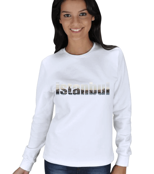 Tisho - İstanbul - 7 Tasarımlı Kışlık Sweatshirt KADIN SWEATSHIRT