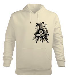 İSTANBUL BASKILI KAPÜŞONLU Erkek Kapüşonlu Hoodie Sweatshirt - Tisho