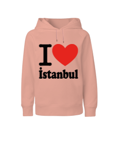 İstanbul baskılı kız Çocuk Unisex Hoodie Kapüşonlu - Tisho