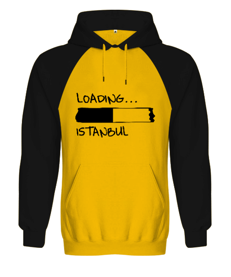 Tisho - istanbul baskılı Orjinal Reglan Hoodie Unisex Sweatshirt