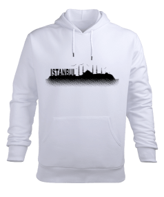 İstanbul Baskılı Sweetshirt Erkek Kapüşonlu Hoodie Sweatshirt - Tisho