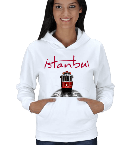 Tisho - İstanbul Bayan Sweetshirt Kadın Kapşonlu