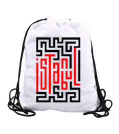 İstanbul Beyaz Büzgülü Spor Çanta - Tisho