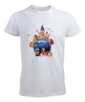 İstanbul Beyaz Erkek Tişört - Tisho