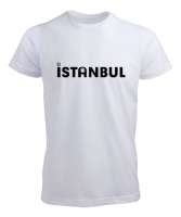 istanbul Beyaz Erkek Tişört - Tisho