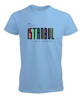 İSTANBUL Buz Mavisi Erkek Tişört - Tisho