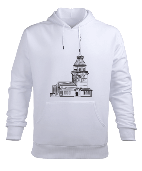 İstanbul Erkek Kapüşonlu Hoodie Sweatshirt - Tisho