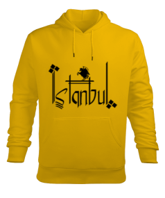 İstanbul Erkek Kapüşonlu Hoodie Sweatshirt - Tisho