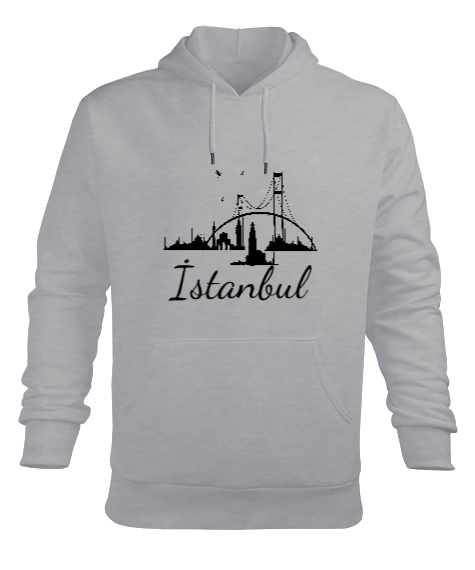 Tisho - İstanbul Erkek Kapüşonlu Hoodie Sweatshirt