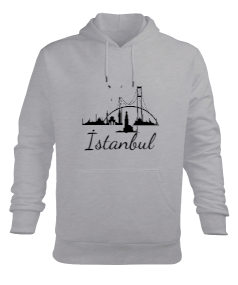 İstanbul Erkek Kapüşonlu Hoodie Sweatshirt - Tisho
