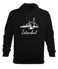 İstanbul Erkek Kapüşonlu Hoodie Sweatshirt - Tisho